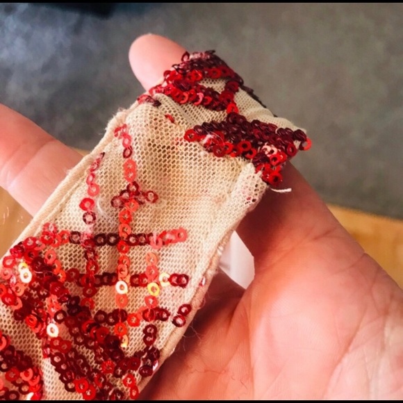 Banjul Red Sequin Evening Gown - Picture 7 of 7